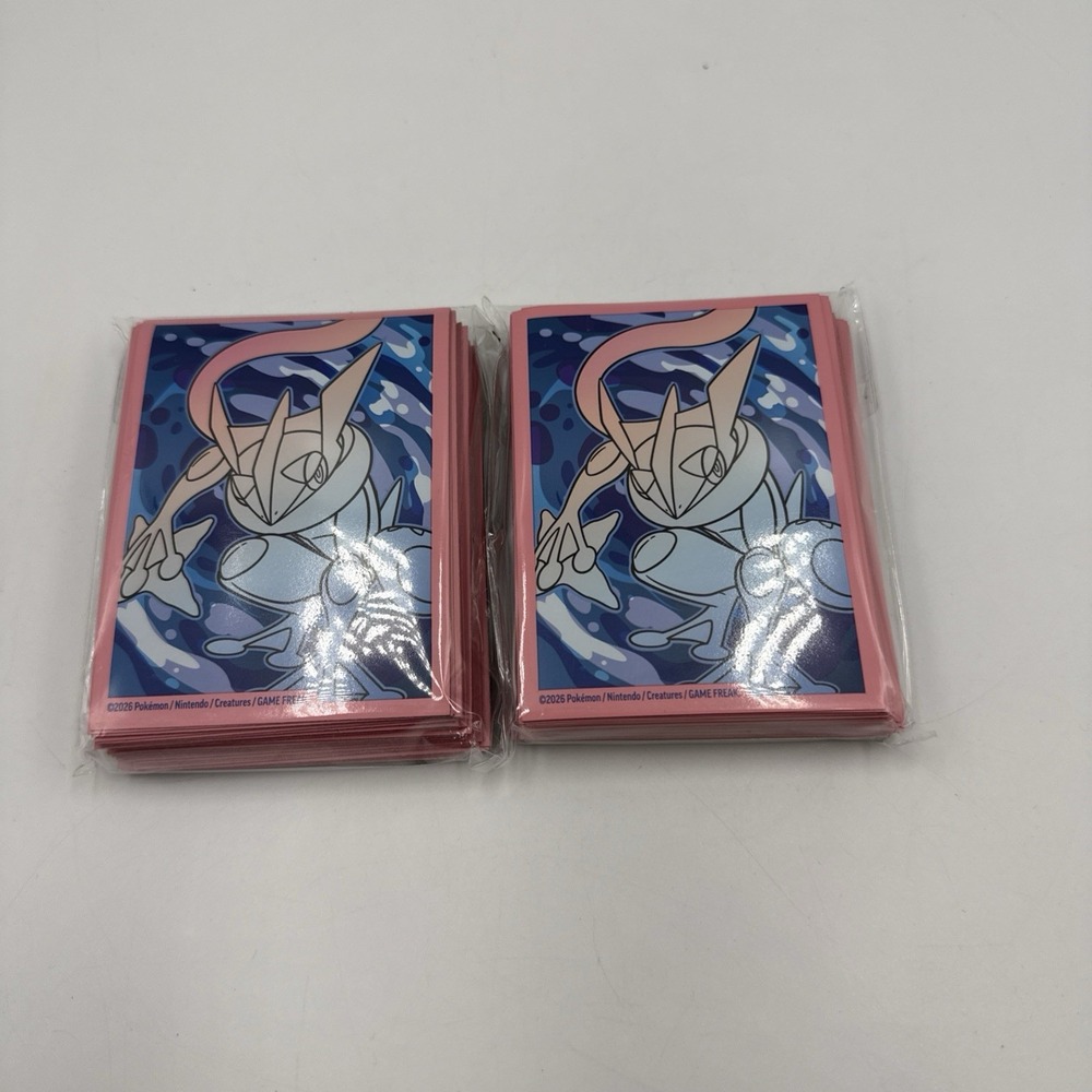 Lot Of 2 Pokémon Mega Greninja ex Chaos Rising ETB Card Sleeves packs. 65/pack